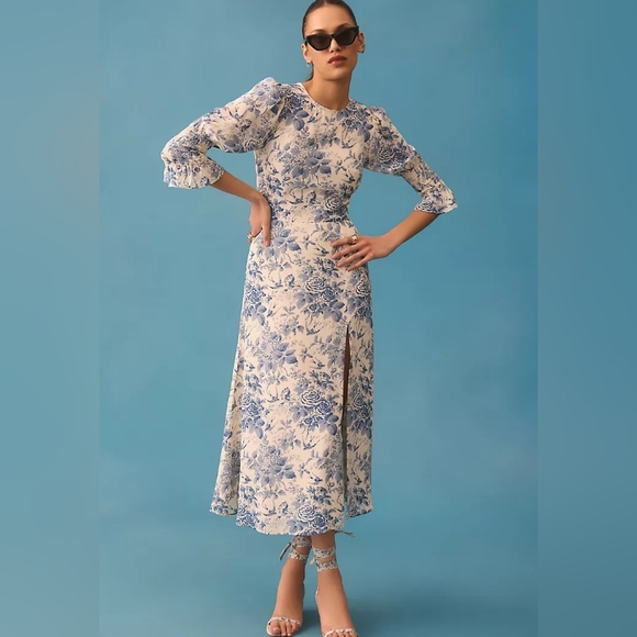 Reformation Dresses & Skirts - REFORMATION Carolena Dress Pompadour Print 10